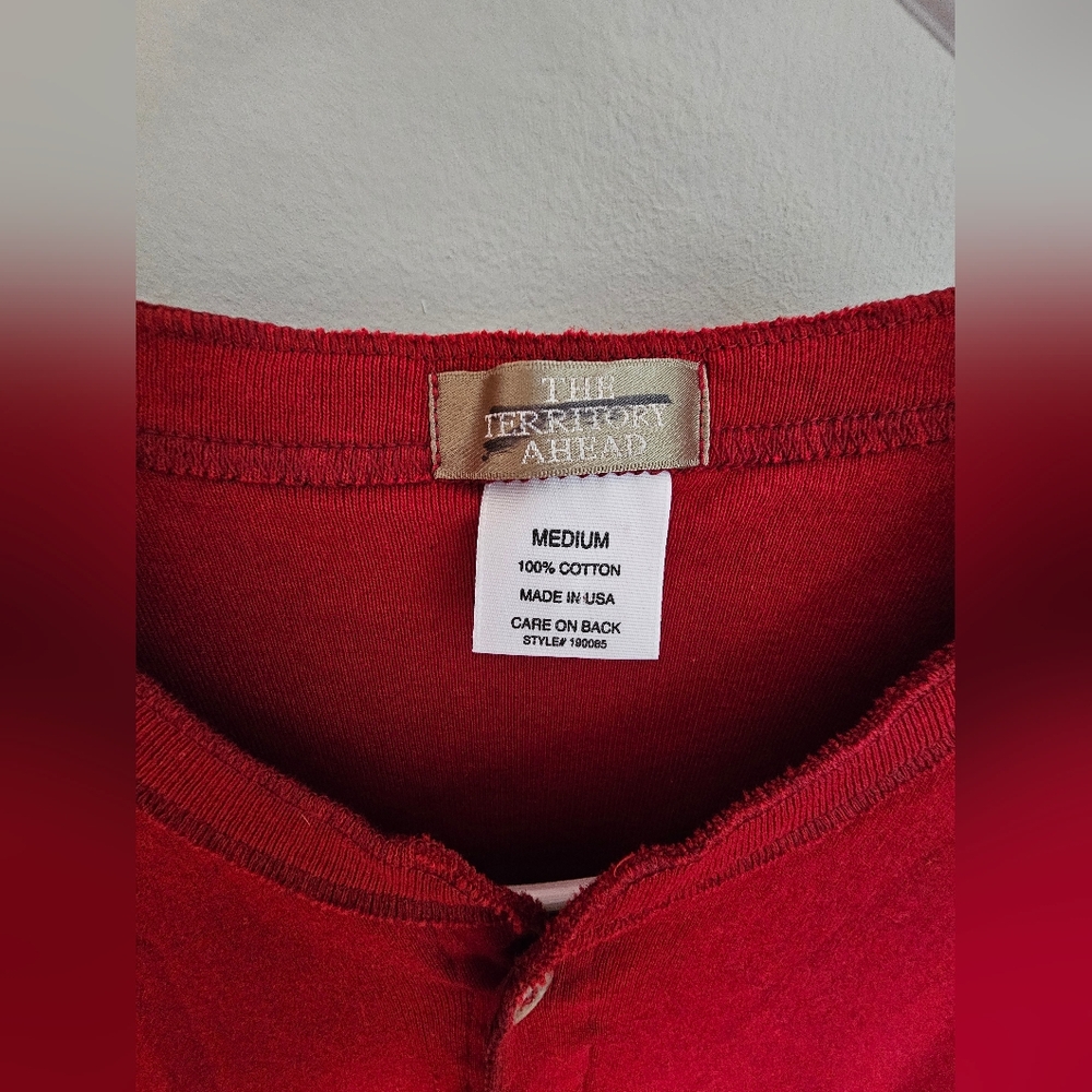 NWOT The Territory Ahead Red Unisex Union Suit Size M - Picture 2 of 12
